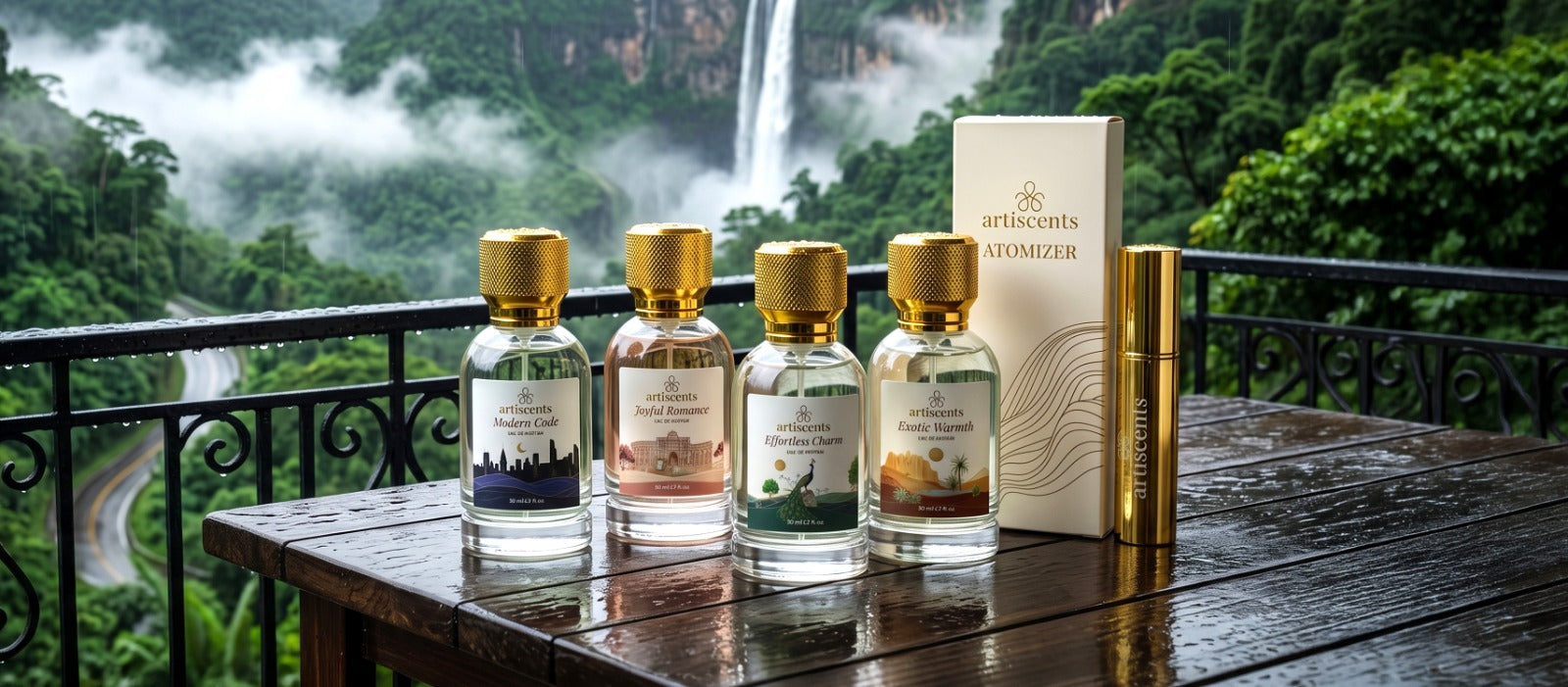 The Monsoon Travel Moodboard: Perfumes for Munnar, Coorg, Lonavala, and Cherrapunji